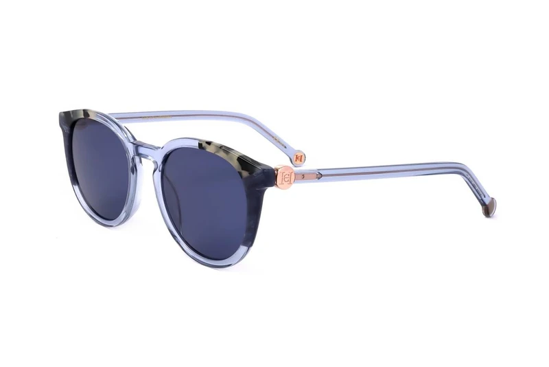 Carolina Herrera Ch 0053/s YGF/KU WHT BLUEHVNA Sunglasses Women's Acetate, Standard, 53