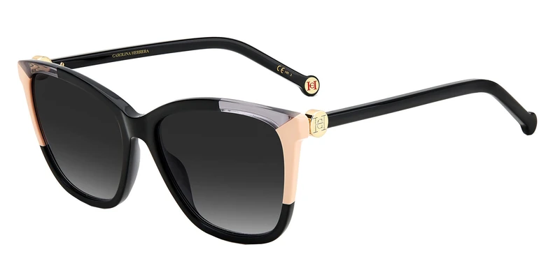 Carolina Herrera Her Ch 0052/s KDX/9O BLACK NUDE Sunglasses Unisex Acetate, Standard, 16