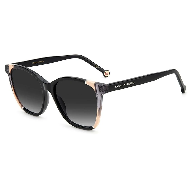Carolina Herrera Her Ch 0061/s KDX/9O BLACK NUDE Sunglasses Unisex Acetate, Standard, 16