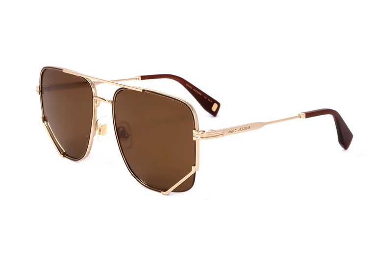 Marc Jacobs Mj 1048/s 01Q/70 GOLD BROWN Sunglasses Women's Metal, Standard, 57