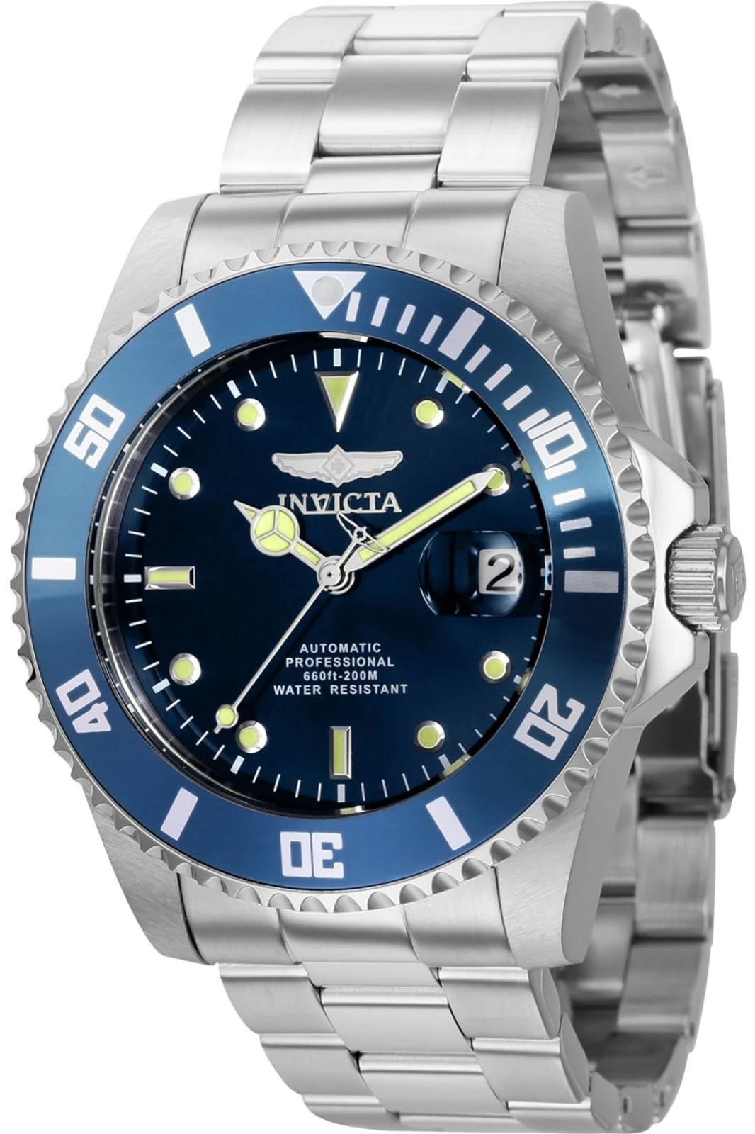 Invicta Pro Diver 36972 Men's Watch - Waterproof - Analogue - Automatic Movement - Stainless Steel with Blue dial - 44mm