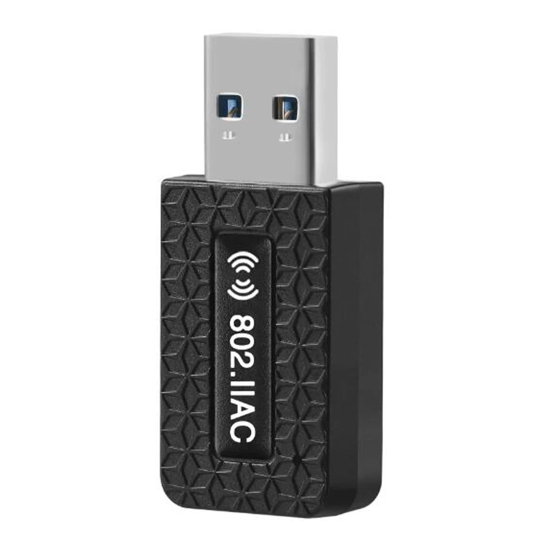 AC1300 USB WiFi Dongle, 2.4G/5G Dual Band Wireless Network Adapter for PC Desktop, High Speed USB 3.0, Supports Windows 11, 10, 8.1, 8, 7, XP/Mac OS X 10.9-10.14