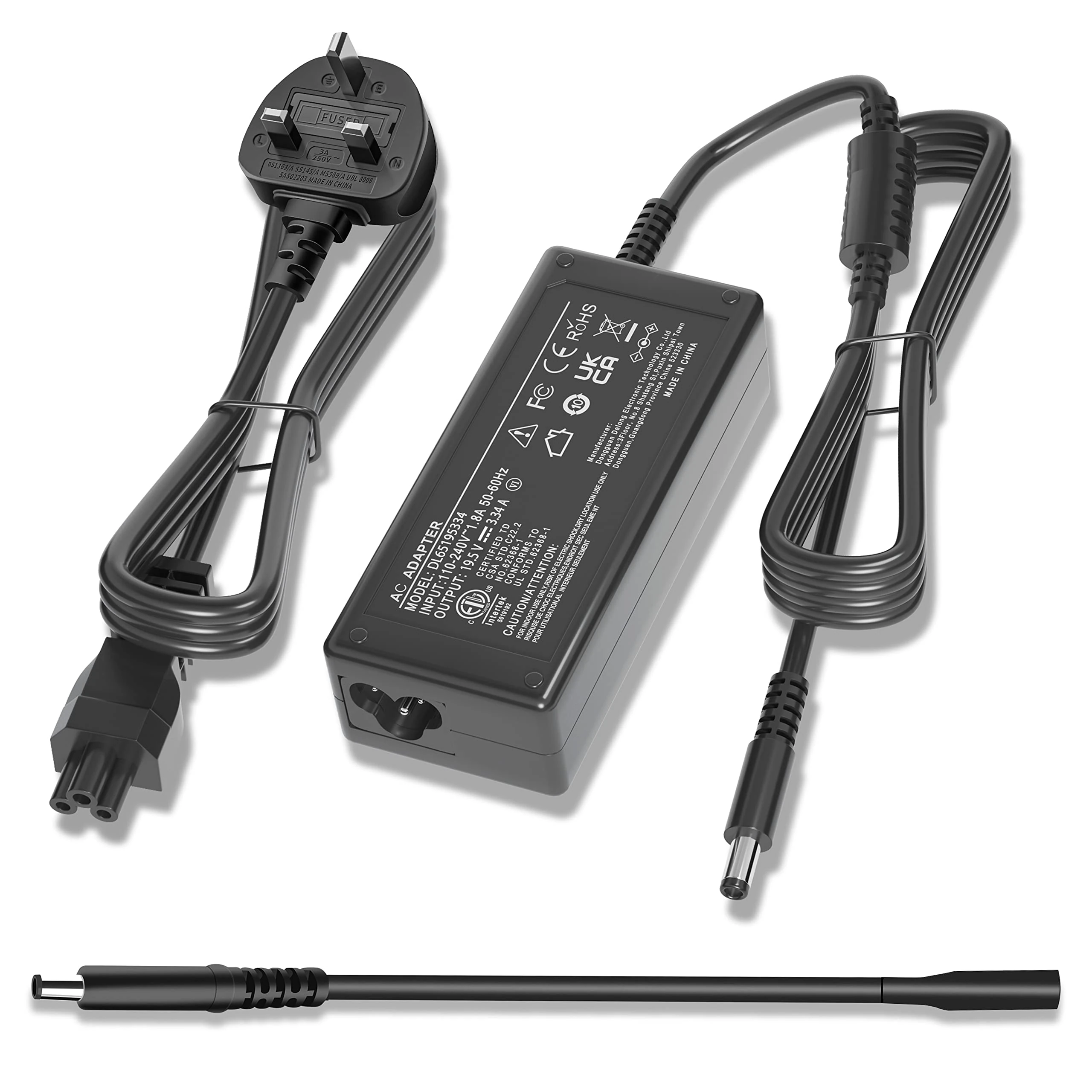 65W 45W Laptop Charger for Dell-Inspiron 15-3000 15-5000 15-7000 17-7000 17-5000 17-3000 13-7000 11-3000 2 in 1 Series 3583 3593 7506 7573 Latitude 3520 3420 AC Adapter Power Supply Cord