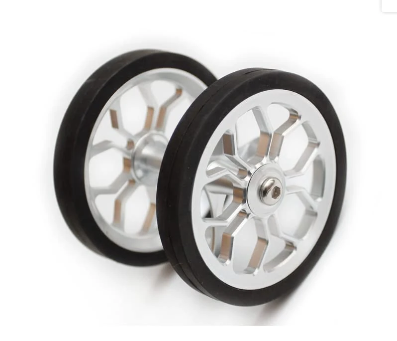 82mm Large Wide Double Mudguard Roller for BROMPTON in SILVER