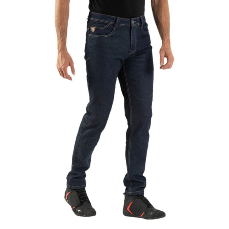 IXON Kevin Motorcycle Jeans (Dark Blue, 29) - Image 1