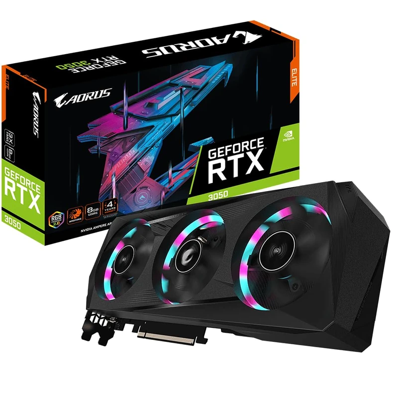 Gigabyte AORUS GeForce RTX 3050 ELITE 8GB Graphics Card