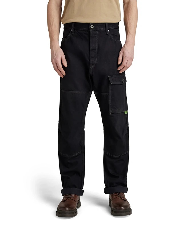G-Star Men's Bearing 3D Cargo Pants, Black (pitch black D22058-D182-A810), 29W / 32L - Image 1