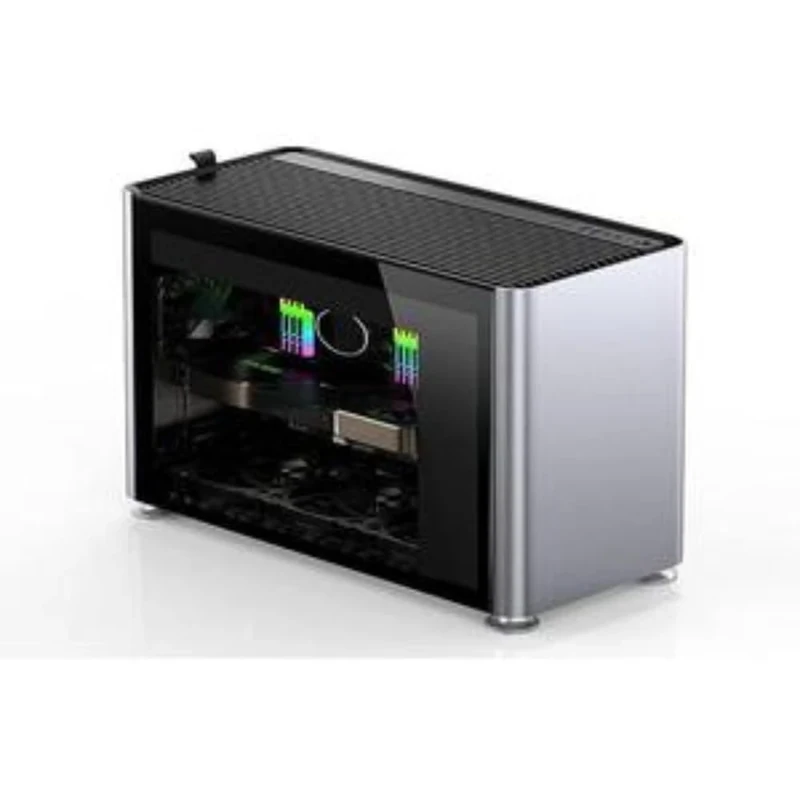 Jonsplus i400 ATX Gehäuse, Tempered Glass - Silber