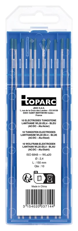 GYS - 037144 - GYS Lanthane 2% Tungsten Electrodes - Ø2.4 (10 Pack)