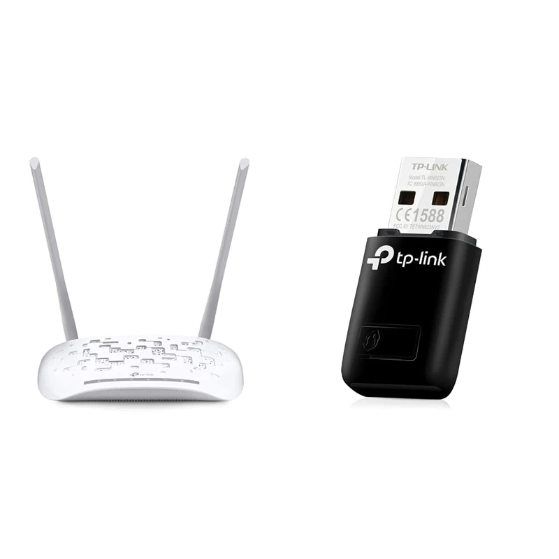 TP-Link TD-W9970 VDSL Modem Router and TL-WN823N USB WiFi Adapter