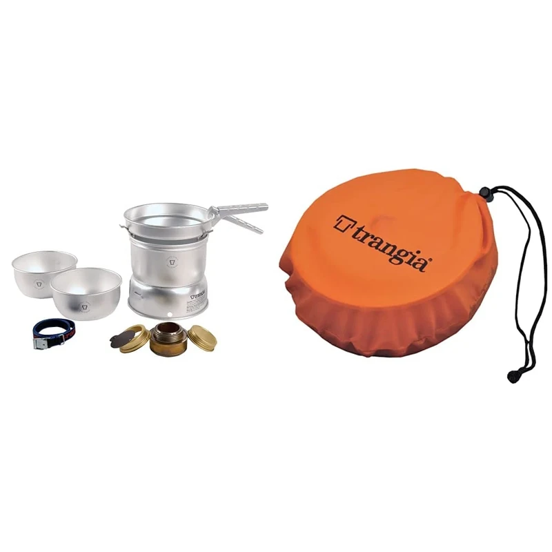 Trangia Unisex Stove with Alloy Pans, Silver, Size 27 - Orange