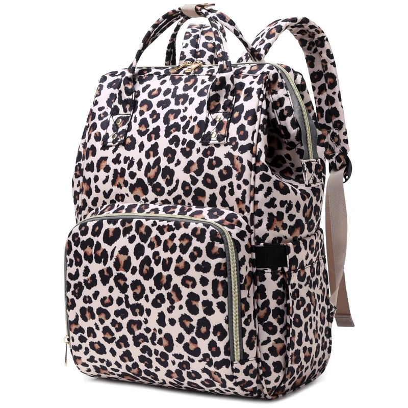 Xunteny Laptop Backpack School Bag College Backpacks Bookbag 15.6 Inch Computer Rucksack for Womens Girls School Work Business Travel (Leopard)
