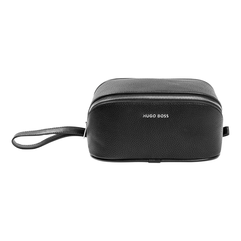Hugo Boss Storylight Toiletry Bag, Black, 220 mm x 100 mm x 110 mm, Toiletry Bag - Image 1
