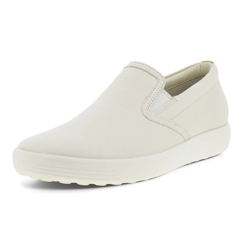 ECCO Women's Soft 7 W Slip-on, White Powder, 7.5 UK