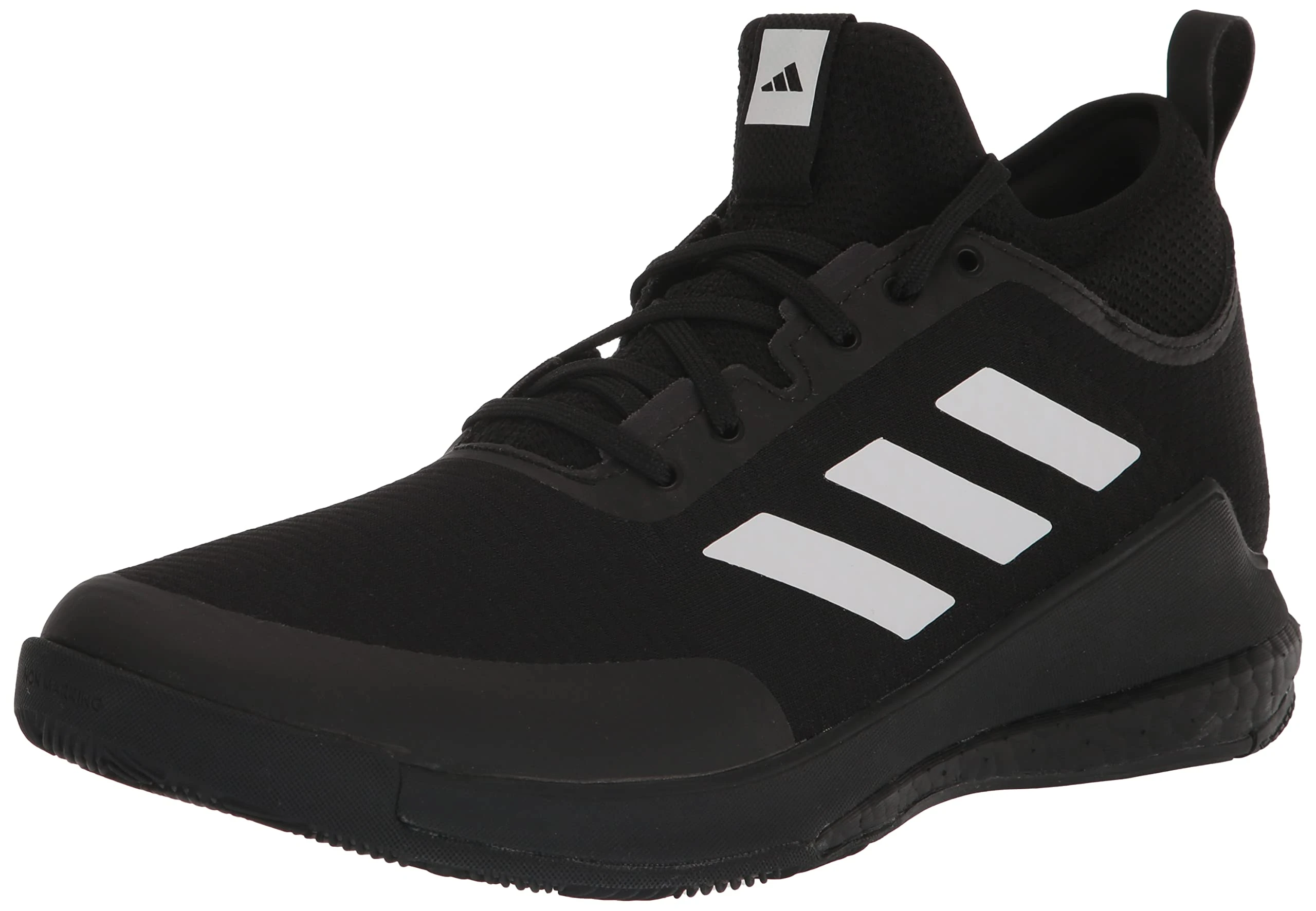 adidas Womens Crazyflight Indoor Sneakers Shoes - White, Black/White/Carbon, 4 UK