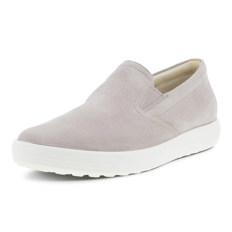 ECCO Mens Soft 7 Casual Slip on Sneaker, Grey Rose/Powder, 11-11.5
