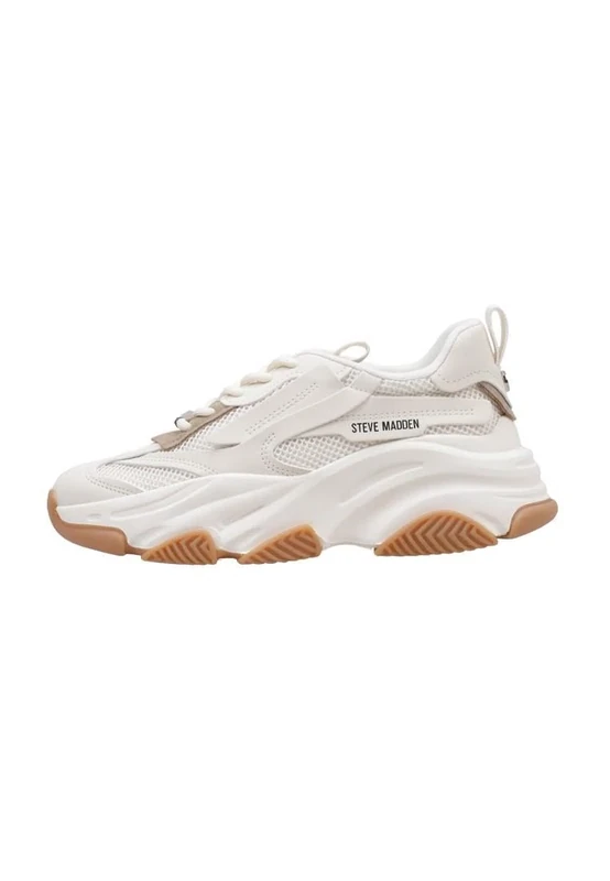 Steve Madden Women's Possession Sneaker, Almond, 6.5/9 UK