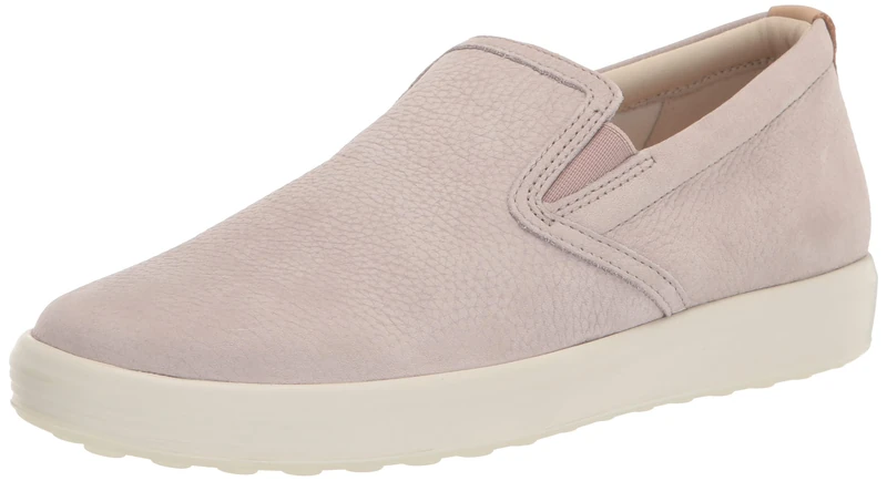 ECCO Mens Soft 7 Casual Slip on Sneaker, Grey Rose/Powder, 9-9.5