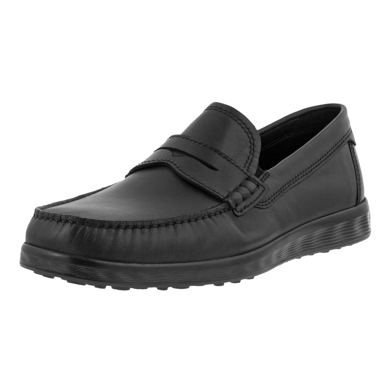 ECCO Men's S Lite Moc Penny Driving Style Loafer, Black, 5-5.5