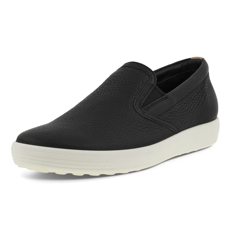 ECCO Womens Soft 7 Casual Slip-on, Black Powder, 6.5/7 UK