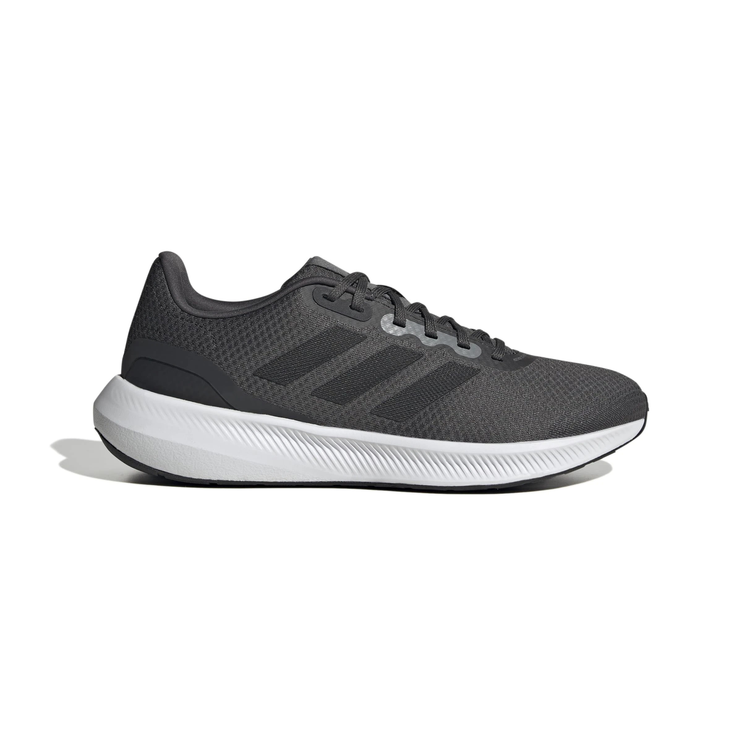adidas Men's Run Falcon 3.0 Shoe, Grey/Black/Carbon (Wide), 9 Wide