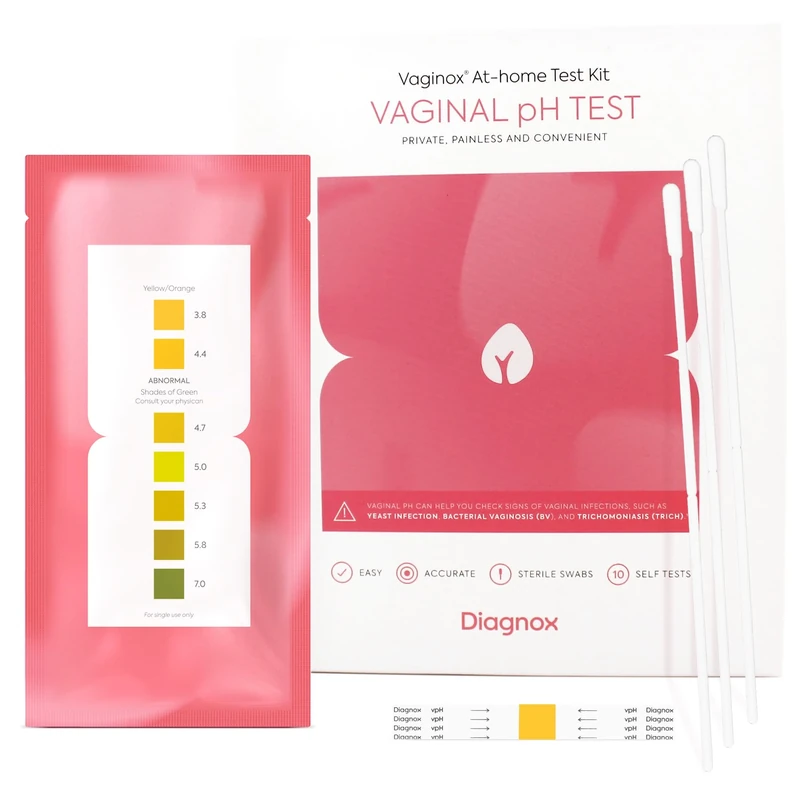 DIAGNOX HEALTH Vaginosis Test Kit - pH Strips, Swabs & eBook