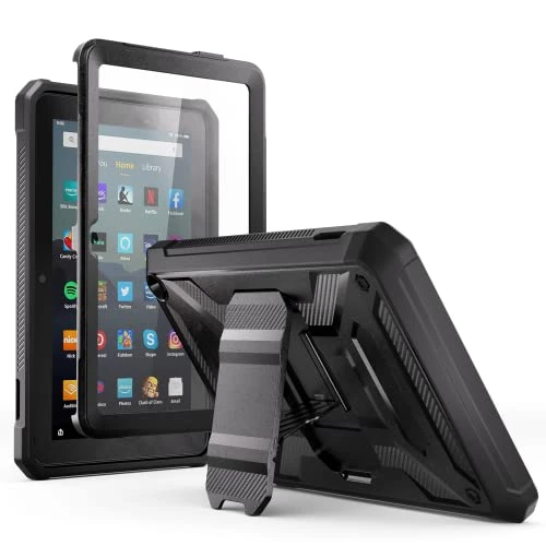 All-New Tablet Case (Only Compatible with 12th Generation Tablet, 2022 Release) - TrendGate Lightweight Armor Series Cover Built-in Screen Protector with Stand - Lila