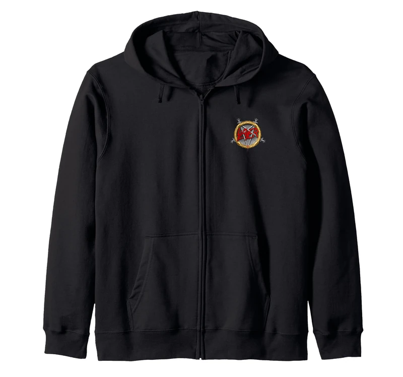 Slayer Small Seasons Pentagram Icon Zip Hoodie - Image 1