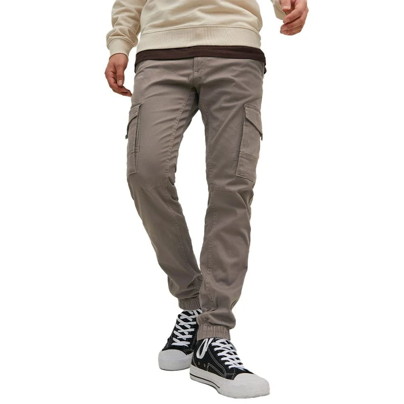 JACK & JONES Men's Jpstpaul Jjflake AKM Noos Cargo Trousers, Falcon, 36W / 32L