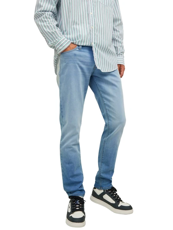 JACK & JONES Male Slim Fit Jeans Jjiglenn JJICON GE 625 I.K NOOS Slim Fit Jeans, Blue Denim, 33 W/30 L