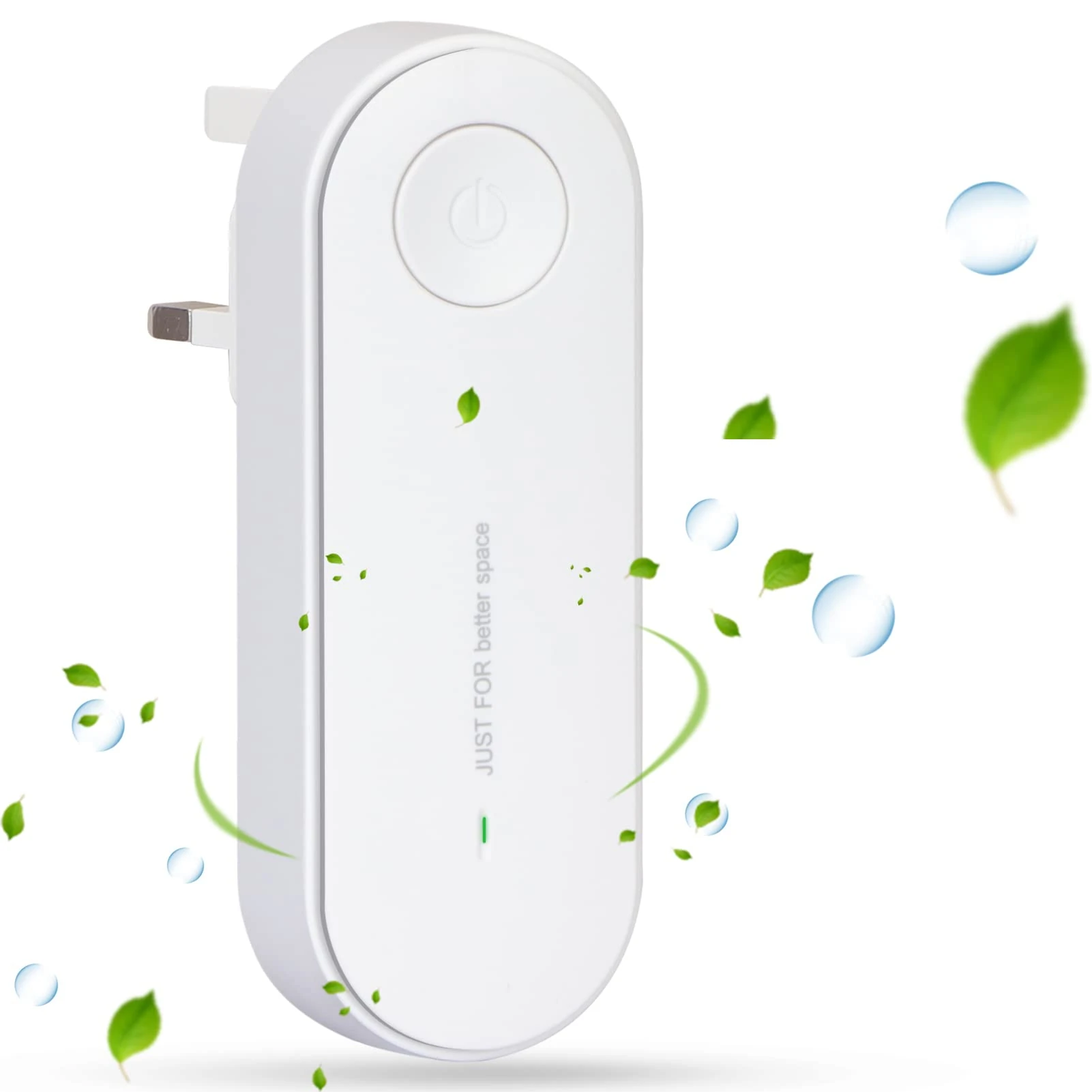 FYY Plug-in Negative Ion Air Purifier, Mini Portable Negative Ion Generator for Home, Remove Smell, Pollutants, Smoke, Suitable for Bedrooms, Toilets, Living Room,Athrooms,Closets,Pet Room White