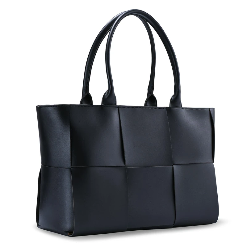 TFTOYC Tote Bag for Women Leather Shoulder Bag Large Purse Handbag, Black