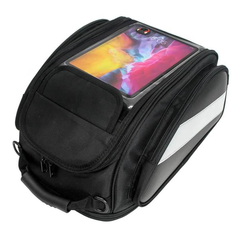 Dracarys Motorcycle Tank Bag - Oxford Waterproof Saddle Black Motorbike Bag - Universal Strong Magnetic Bag for Honda Yamaha Suzuki Kawasaki Harley