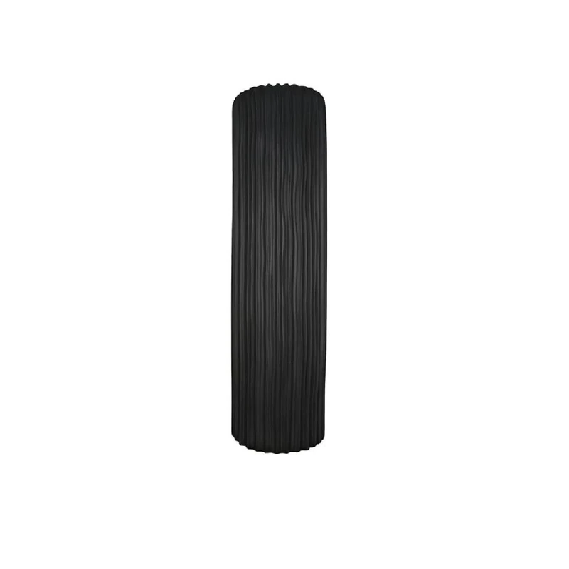 GILDE Fjord 56470 Vase with Grooved Surface Structure Height 46 cm Depth 16 cm Diameter 16 cm Matt Black