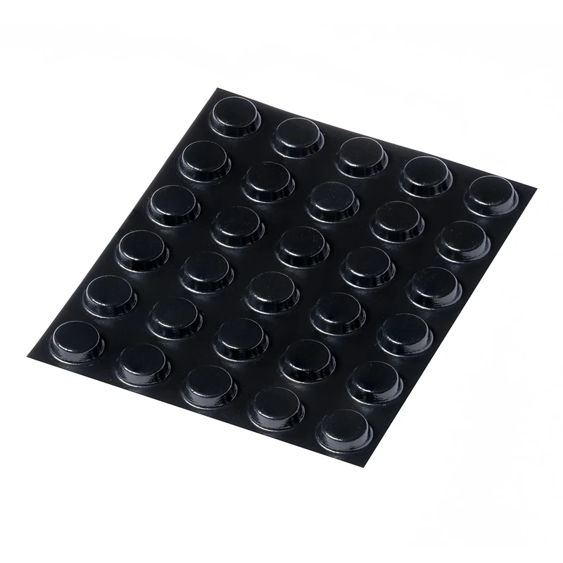 Happy Bananas Self Adhesive Black Bumper Pads, Flat Topped Rubber Feet for Chopping Boards, Glass, Electronics, Crafts - 12.7mm x 3.5mm (30)