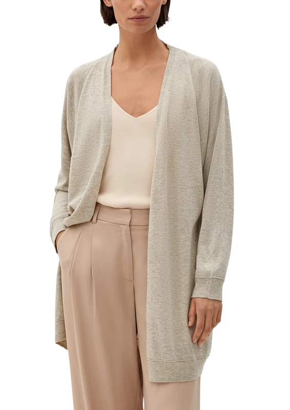 s.Oliver BLACK LABEL Women's 2119788 Cardigan Sweater, Beige, L