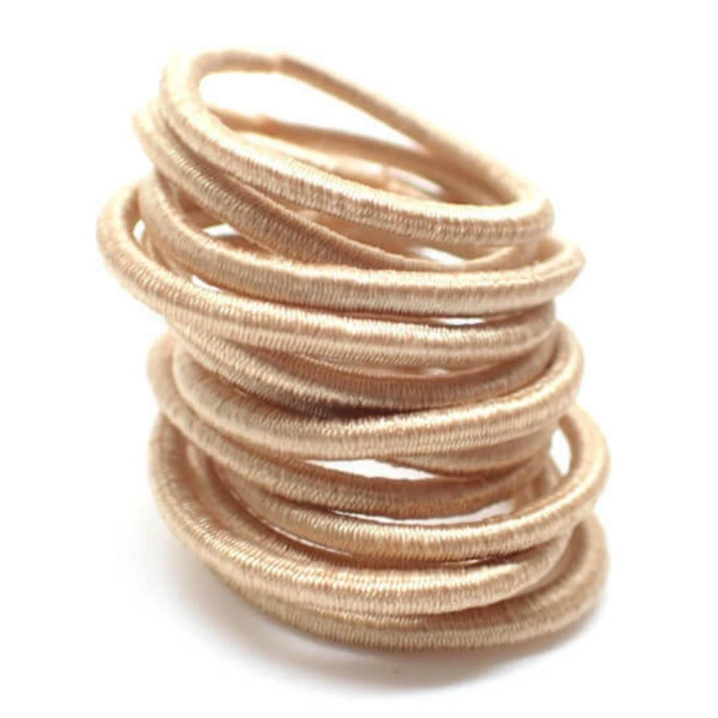 Topkids Accessories Mini Tiny Hair Ties for Adults and Kids, Small Hair Bands, Ponytail Holders, Kids Hair Bobbles, Small Hair Elastics, Girls Hair Accessories (12pcs Blonde)