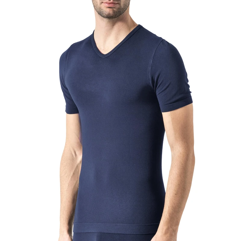 Risalti Men's V Neck Bamboo T-Shirt - Soft, Breathable, Made in Italy