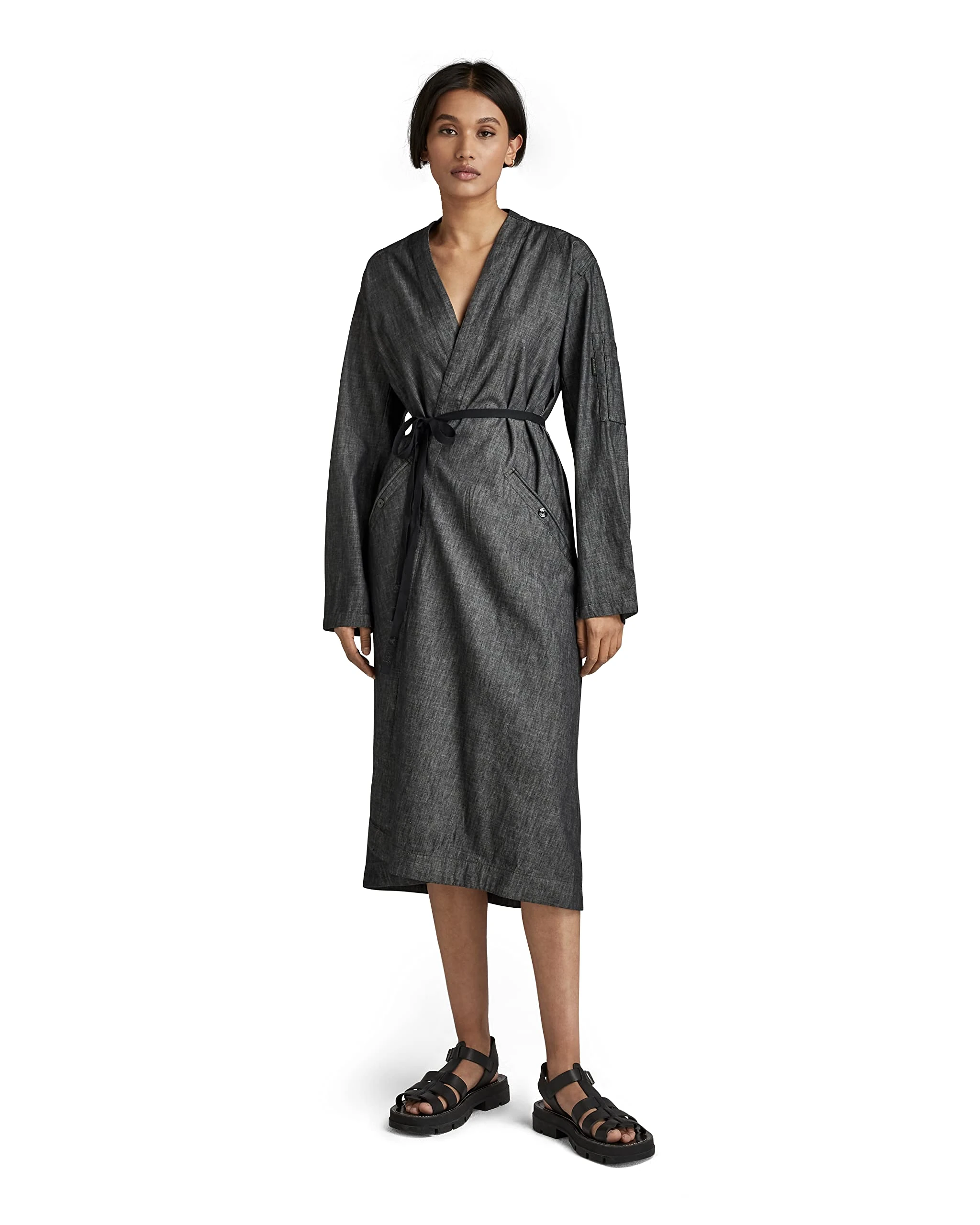 G-Star Women's Wrap Dress , Black (jet black D22159-D195-A814), S