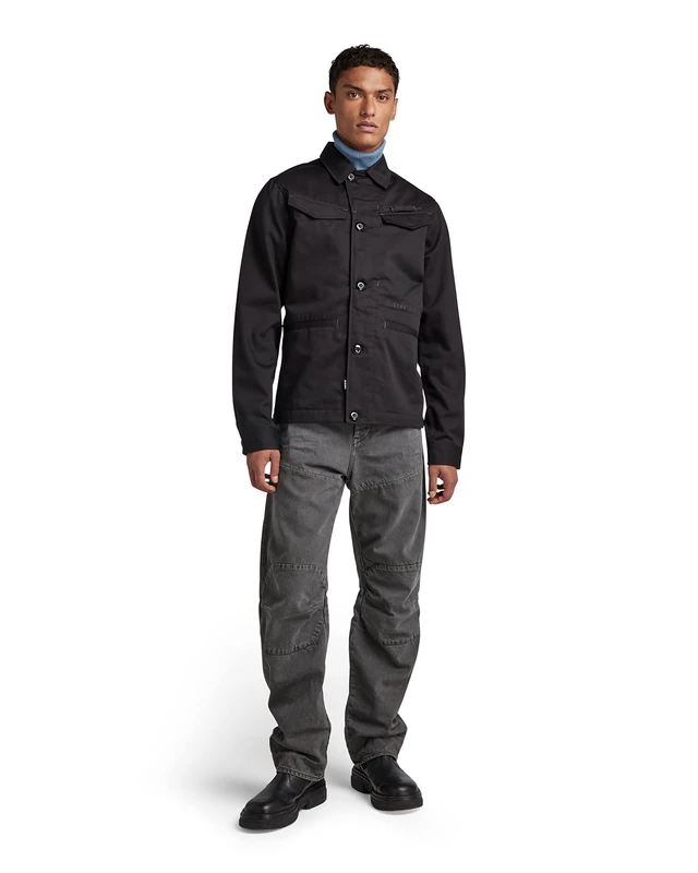 G-Star Men's Worker Overshirt, Black (dk black D21445-C900-6484), XS