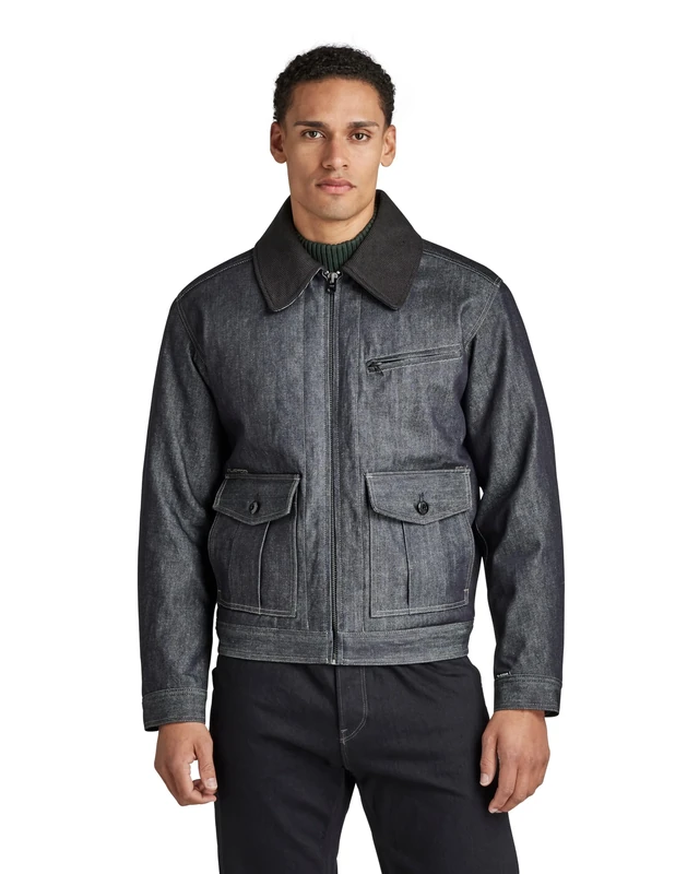 G-Star Men's P3 Denim Jacket, Blue (raw denim D22558-B988-001), XXL
