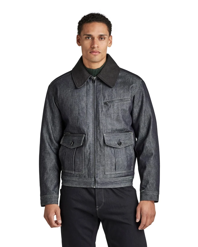 G-Star Men's P3 Denim Jacket, Blue (raw denim D22558-B988-001), S