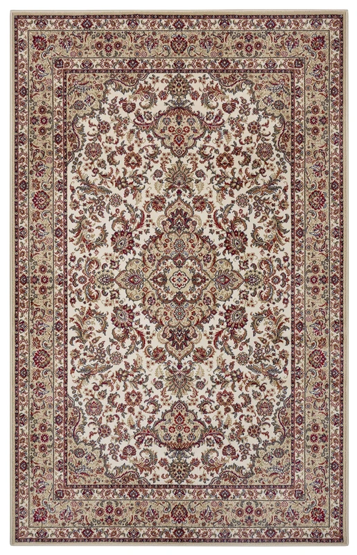 Nouristan Zahra Design Oriental Rug - Oriental Rug Short Pile Oriental Living Room Rug Oriental Ideal for Living Room, Kitchen, Bedroom, Office, Dining Room - Beige Cream, 120 x 170 cm