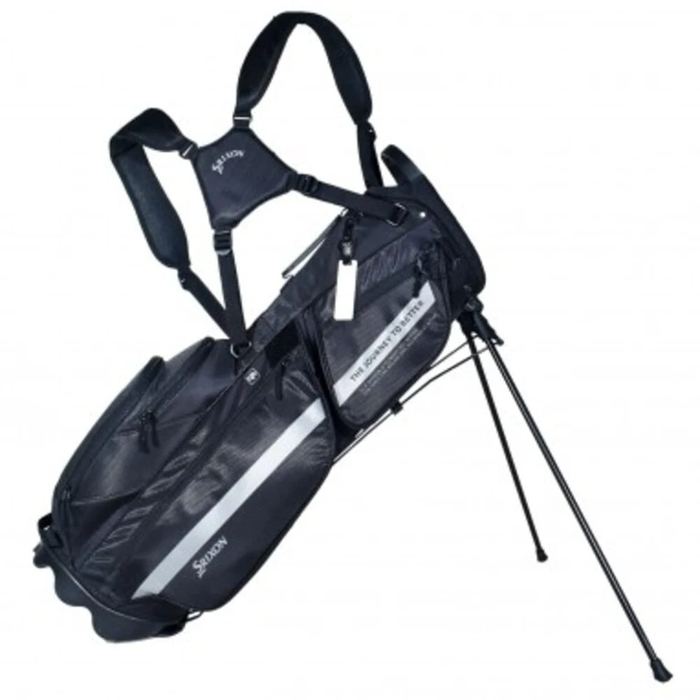Srixon - Lifestyle Stand Golf Bag - 4 Club Divider - 4 Zipper Pockets including a Big Insulated Pocket - Top grip handle - Dual carrying straps - Rain hood included