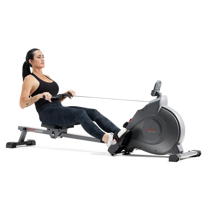 Sunny Health & Fitness Magnetic Rowing Machine W/Optional Exclusive SunnyFit App Enhanced Bluetooth Connectivity