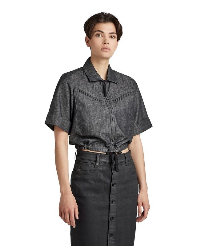 G-Star Women's Flight Top, Black (jet black D22154-D195-A814), S