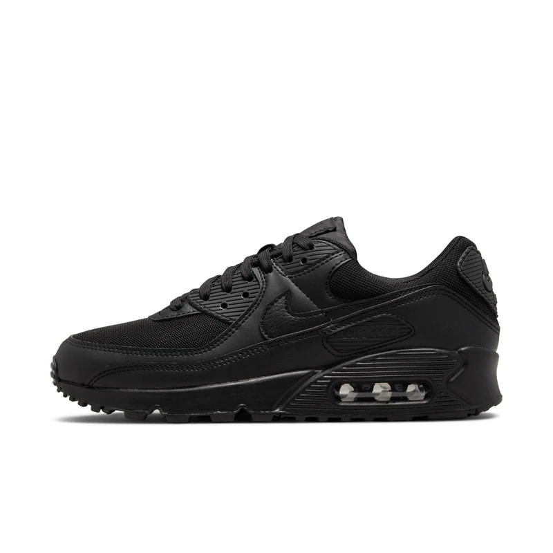 NIKE DH8010-001 WMNS AIR MAX 90 Women Black/Black-Black-Black UK 4