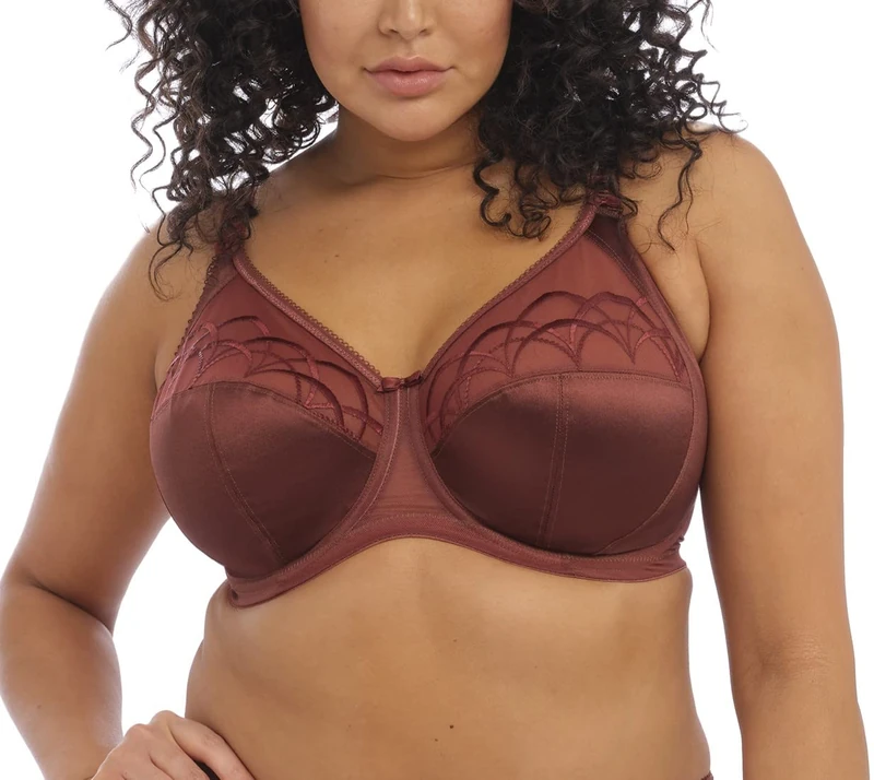 Elomi Women's Cate Underwire Full Cup Banded Bra Coverage,Dark Copper,34G