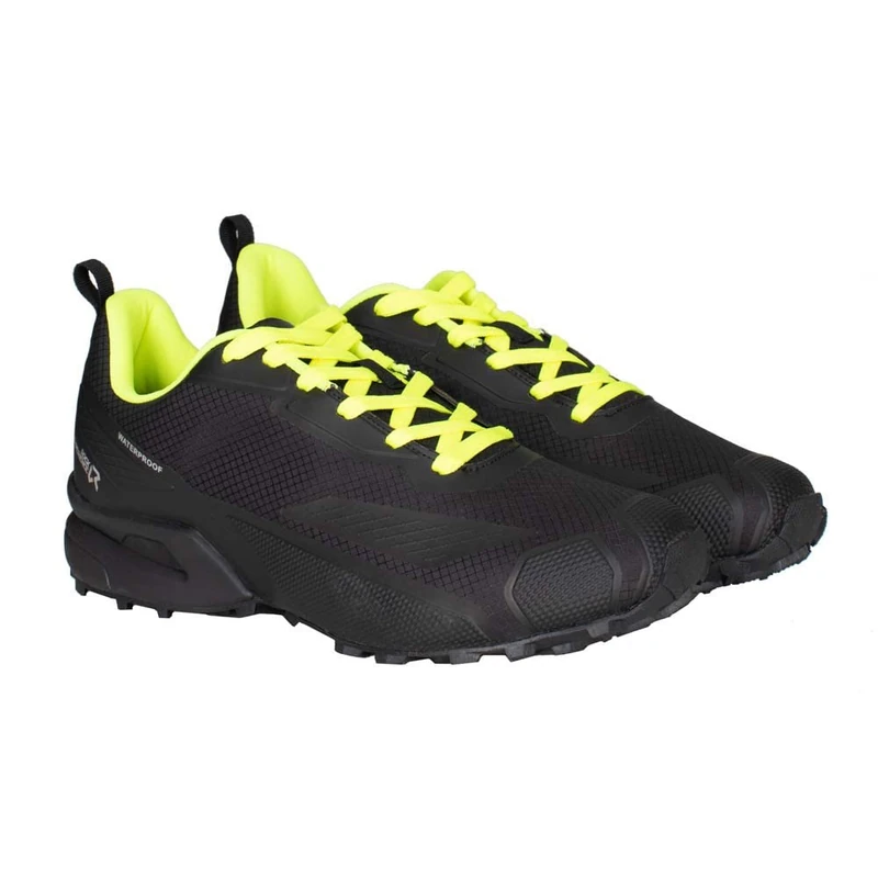 ROCK EXPERIENCE REUF00294 ROCKWIZ Hiking Unisex 0208 Caviar + 2134 Safety Yellow UK 9