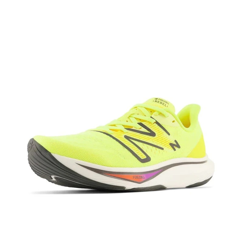 New Balance Men's FuelCell Rebel v3 Sneaker, Cosmic Pineapple, 8.5 UK